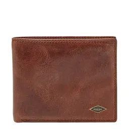 Fossil Ryan Brown Leather Casual Rfid Bi-Fold Wallet for Men-picture-47