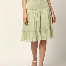 Elle Mint Self Design Skirt-picture-12