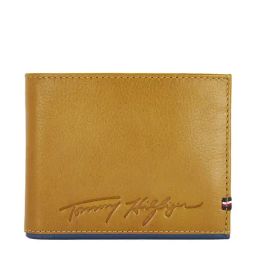 Tommy Hilfiger Trillium Yellow Casual Leather Bi-Fold Wallet for Men-image-84