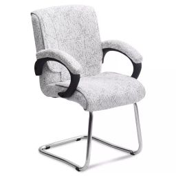 Ib basics White Fabric Visitor Chair-image-22