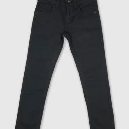 United Colors of Benetton Boys Black Mid Rise Jeans-image-1