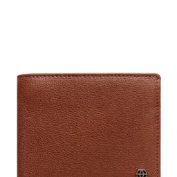 Eske Brown Textured Leather Bi-Fold Wallet for Men-14