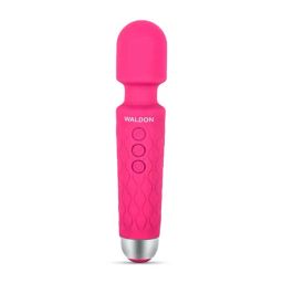 Waldon Cordless Handheld Wand Massager with 28 Vibration Modes (Pink)-21