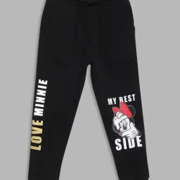 Blue Giraffe Kids Black & White Printed Joggers-image-76
