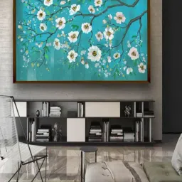 The Art House Abstract Multicolor Canvas Painting-45