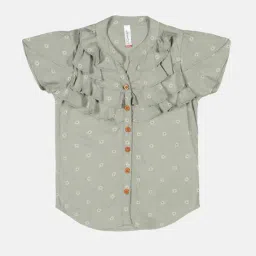 Kiddopanti Kids Grey Floral Print Top-picture-13