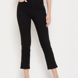 MADAME Black Mid Rise Jeans-image-95