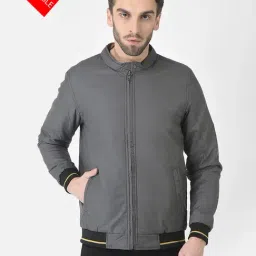 Crimsoune Club Mustard & Grey Regular Fit Reversible Jacket-picture-4
