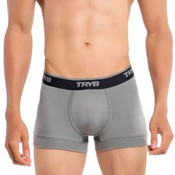 TRYB Grey Skinny Fit Trunks-image-10