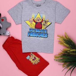 V-Mart Boys Printed T-shirt with Shorts-picture-40