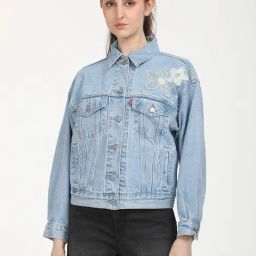Levi's Blue Cotton Relaxed Fit Denim Jacket-picture-37