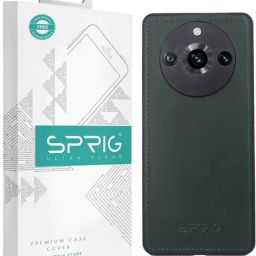Sprig Matte Leather Back Cover for REALME 11 PRO 5G (Green)-image-6