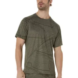 Asics Green Regular Fit Printed Sports T-Shirt-picture-8