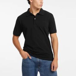 Guess Jeans Black Cotton Regular Fit Polo T-Shirt-image-24
