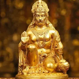 Ekaa Handicrafts Gold Brass Lord Hanuman Statue-picture-38