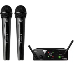 JBL Wireless Microphone System Mini Dual Vocal Set ‎2 Channel Unidirectional, WMS40-43
