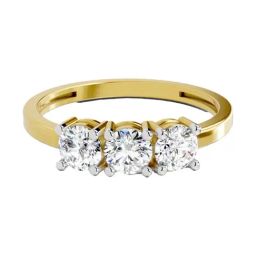 Sparkles 14k (585) Yellow Gold Lab Grown Diamond Rings-image-53