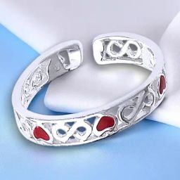 Taraash 925 Sterling Silver Toe-ring for Women-12