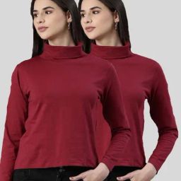Kryptic Maroon Cotton T-Shirt - Pack Of 2.-picture-20