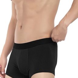 LOGGERHEAD Pack Of 2 Cotton Outer Elastic Trunk LHFT004-DarkGrey-Black-DarkGrey-Black image 2