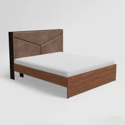 Godrej Interio Glory Morf Brown Engineered Wood Queen Size Bed without Storage-picture-2
