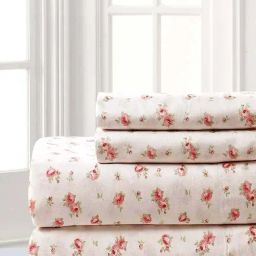 Modern Threads Ivory Microfibre Queen Bedsheet Set-26