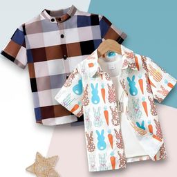 VANI COUTURE Boys Printed Casual Shirt-image-78