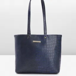 Caprese Animal Textured Leather Structured Shoulder Bag-image-21