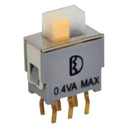 MULTICOMP PRO Slide Switches SWITCH, IP67, DPDT, ON-NON-ON, PCB, MC5SED1S105M2RES-picture-22