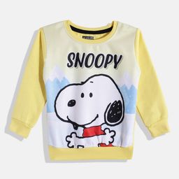 Eteenz Girls Cotton Snoopy Printed Sweatshirt-image-45