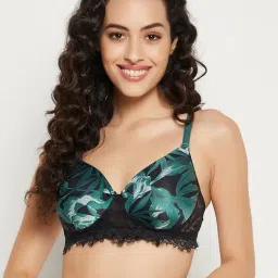 Clovia Black Printed T-Shirt Bra-picture-39