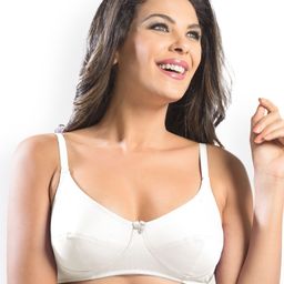 Sonari White Solid Non-Wired Non-Padded Everyday Bra afreenwhite-36