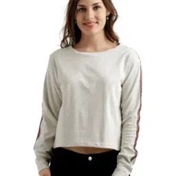 Miss Chase White Textured Sweatshirt-image-74