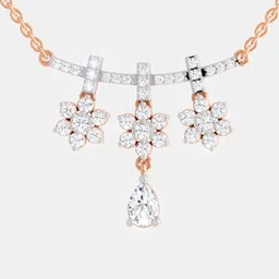 Sparkles 14KT Necklace And Chains Diamond 1.58 Carat-image-11