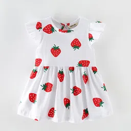 INCLUD Print Flutter Sleeve Fit & Flare Dress-7