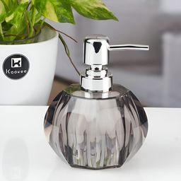 Kookee Grey Abstract Plastic Soap Dispenser-44