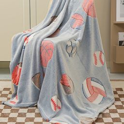 Happy Hues Glow in The Dark Blanket- Balls Gifts for Toddler Kids Teen Girls - Lightweight Luminous Throw Blankets-image-88