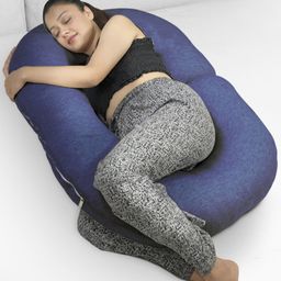Kwality Dreams Maternity Pillow C Shape Dark Blue-image-87