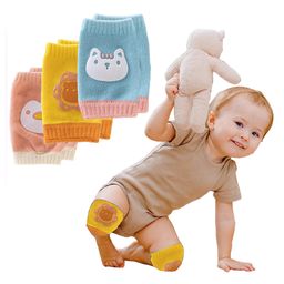 Babymoon Designer Baby Kneepads for Protection Knee Pads for Crawling, Anti-Slip Safety Protector Pack of 3 - Multi-16