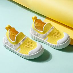 ONYC Colour Blocked Slip On Shoes - Yellow-image-54