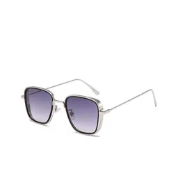 AUGEN Unisex Grey Lens & Silver-Toned Square Sunglasses with-image-83