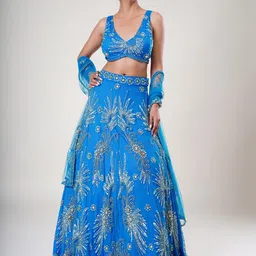 UPGRADE Embellished Beads and Stones Ready to Wear Lehenga & Blouse With Dupatta-image-67