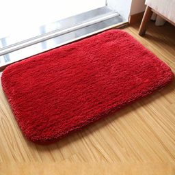 IVAZA Red Microfibre 1400 GSM Bath Rugs-picture-10