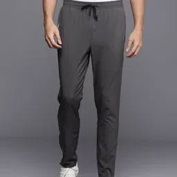 Louis Philippe ATHPLAY Men Solid Slim Fit Mid-Rise Track Pants With Reflective Strips-image-47