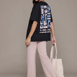The Roadster Lifestyle Co. Printed Oversized Longline T-shirt-picture-9