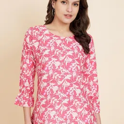 VAIRAGEE Floral Printed Bell Sleeve Top-image-35