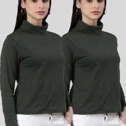 Kryptic Olive Green Cotton T-Shirt - Pack Of 2.-picture-29