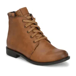 Delize Women's Tan Derby Boots-image-96