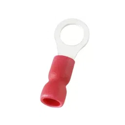 RS PRO Insulated Ring Terminal 4.3 mm Stud Size 0.5 mm² to 1.5 mm² Wire Size Red, 1788675-14