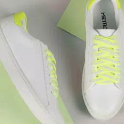 Metro Women's White & Green Sneakers-image-46